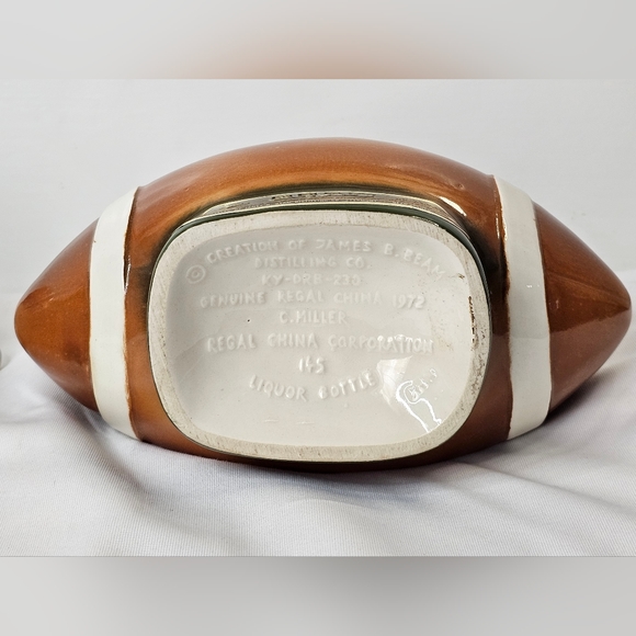 Jim Beam Republican GOP Elephant Football Whiskey Decanter 1972 Dinner Ltd. Ed.